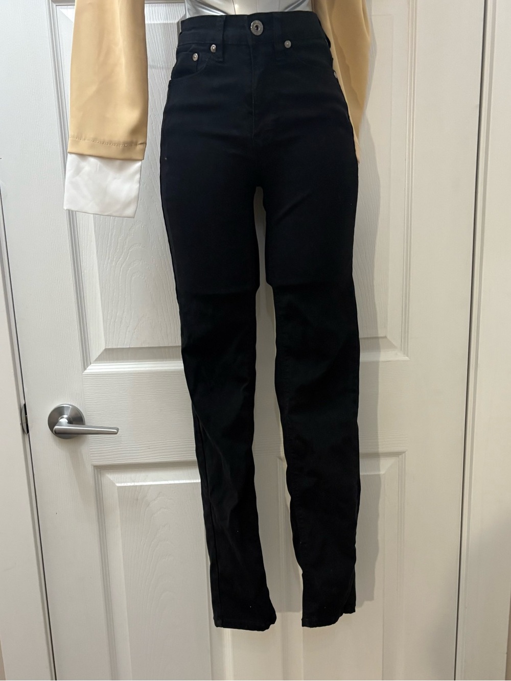 Parasuco Black High-Rise Straight Jeans